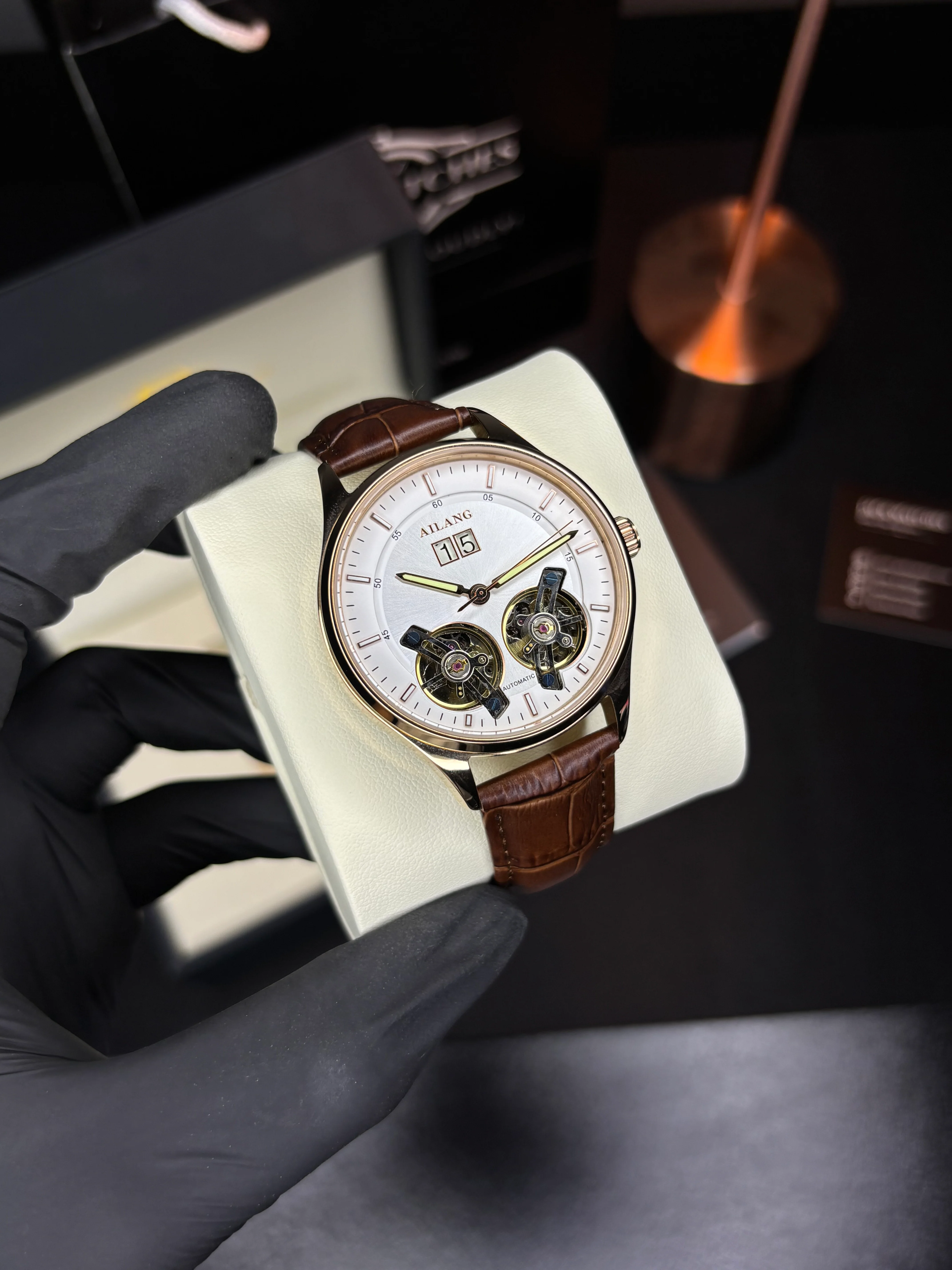 Ailang Original Double Tourbillon Automatic Watch - Image 2