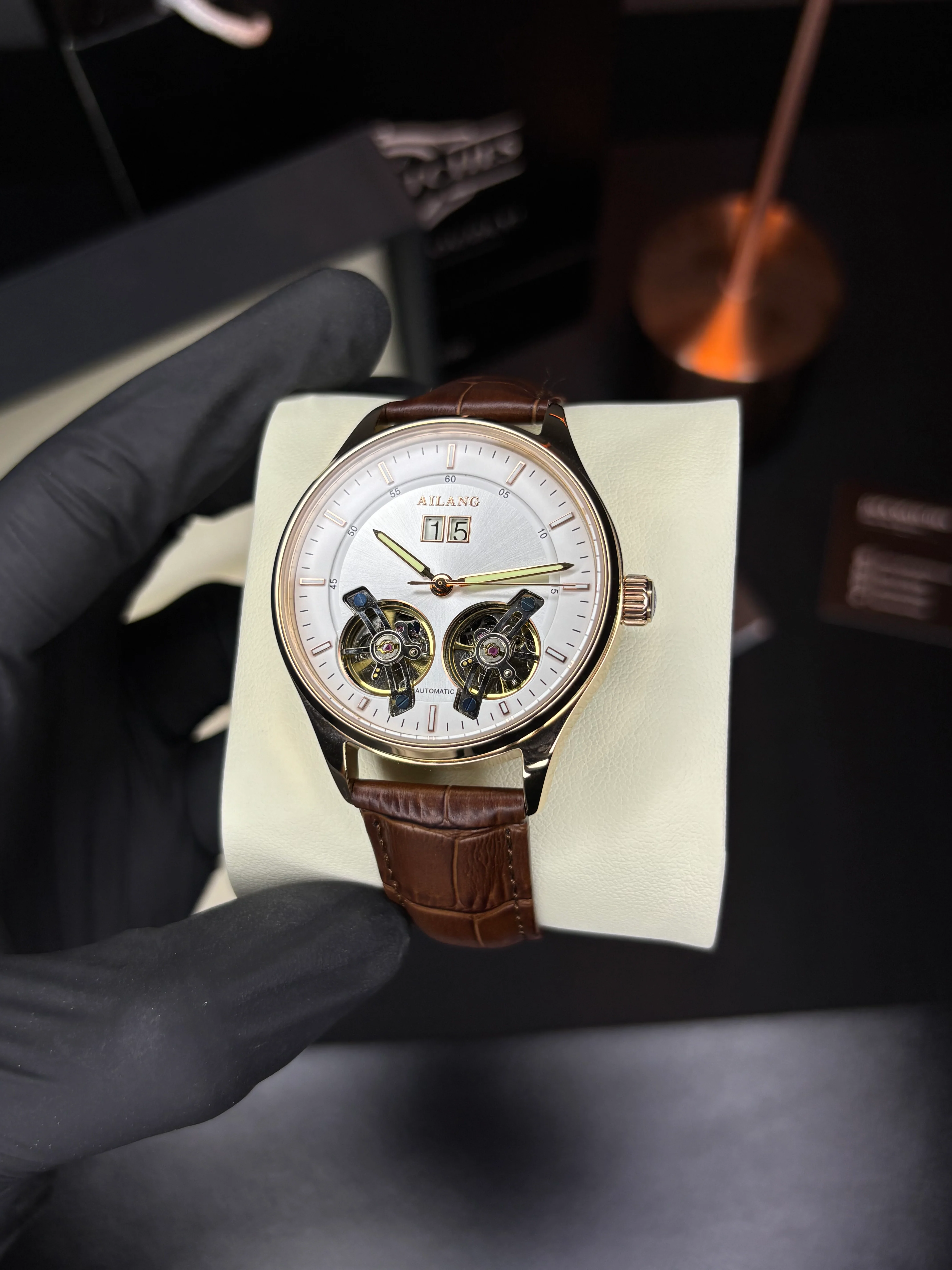 Ailang Original Double Tourbillon Automatic Watch - Image 4