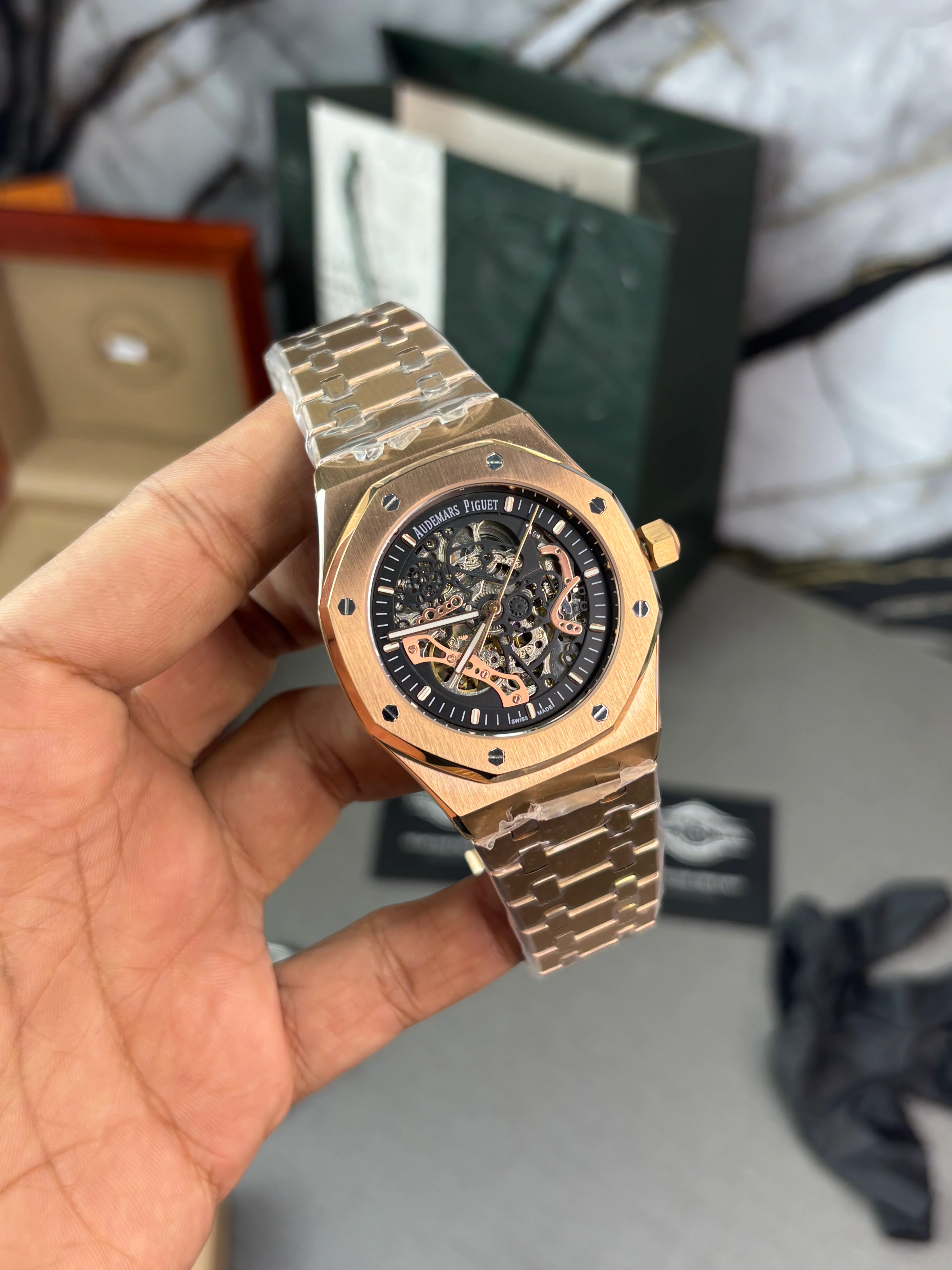 AP Royal Oak Skeleton Rose Gold - Image 2