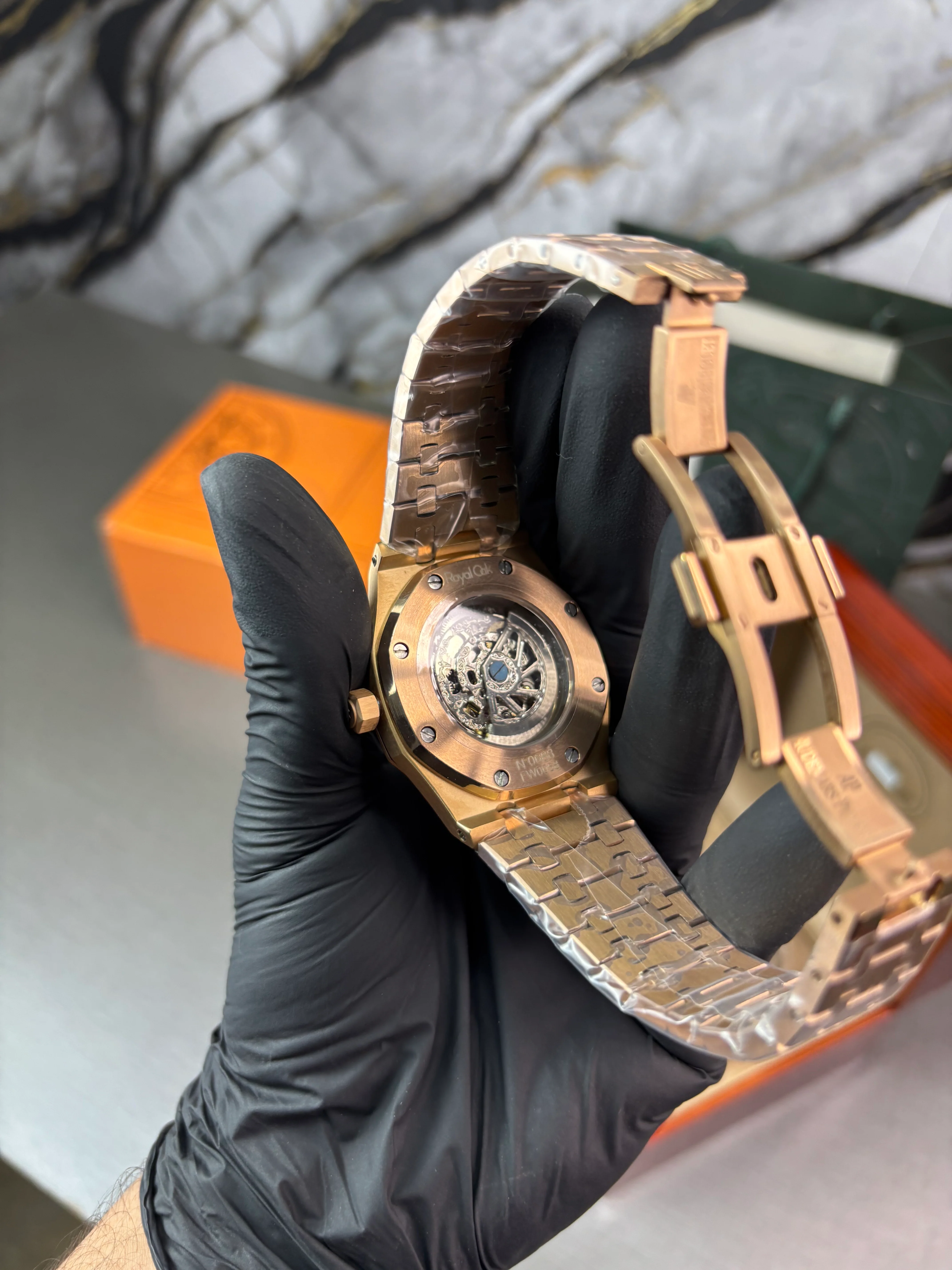 AP Royal Oak Skeleton Rose Gold - Image 3
