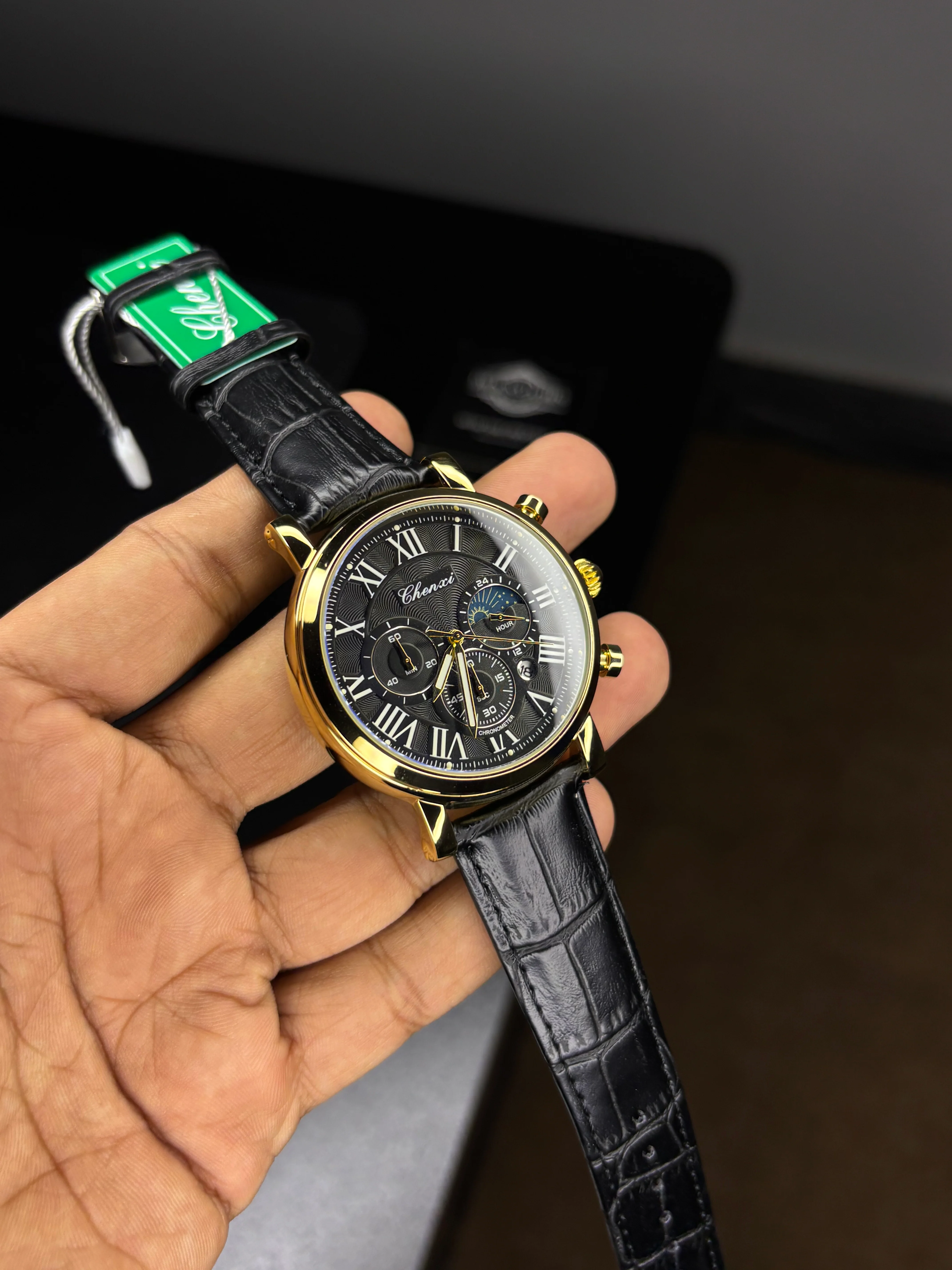 Chenxi Leather Strap Chronograph Watch - Image 5