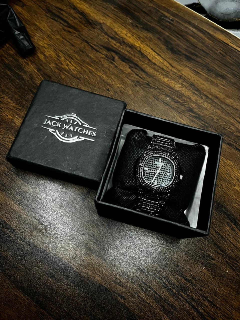 Fully Stoned Black Patek Nautilus - Image 5