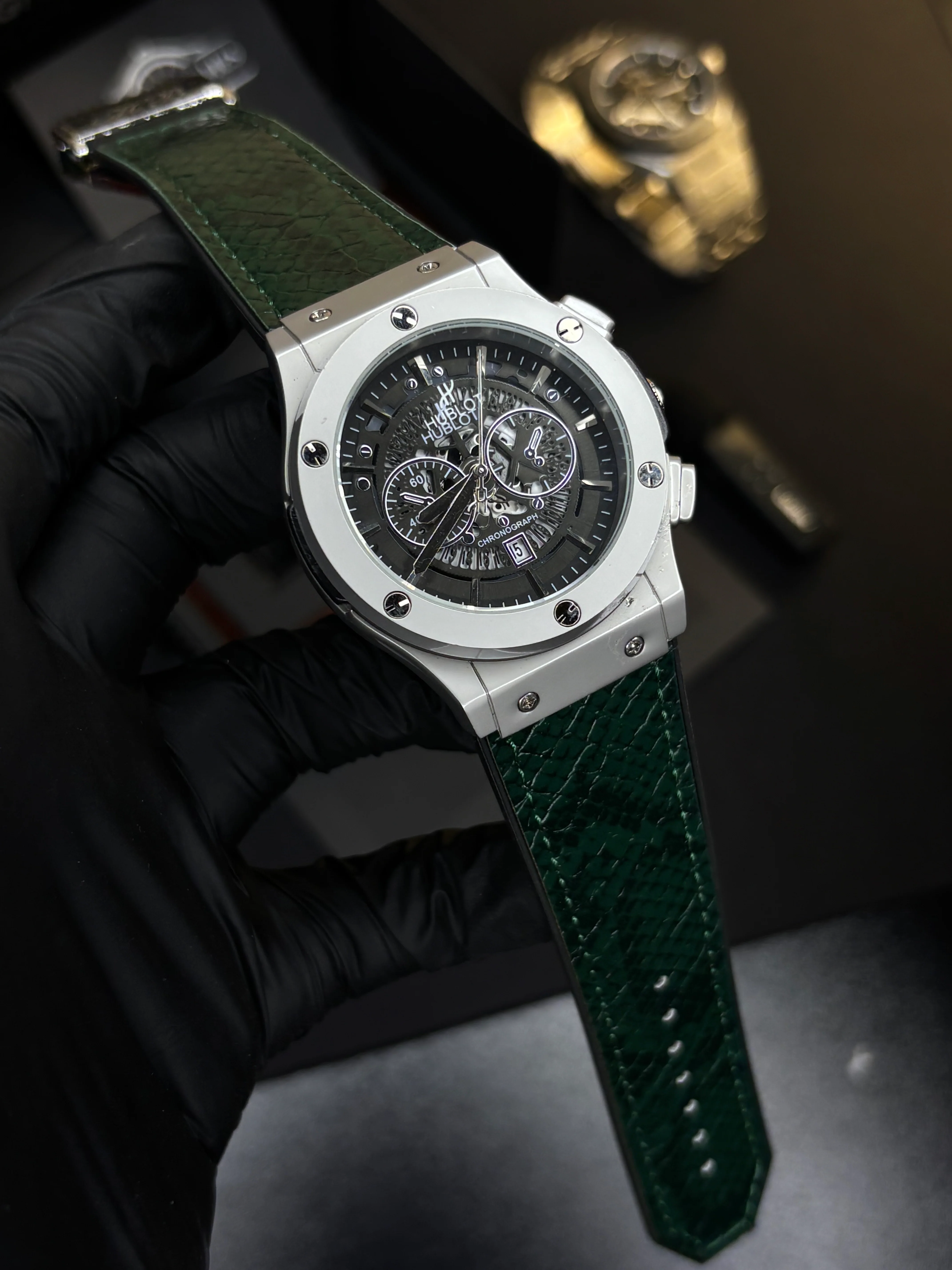 HB Classic Fusion - Snake Skin Leather Straps - Image 10