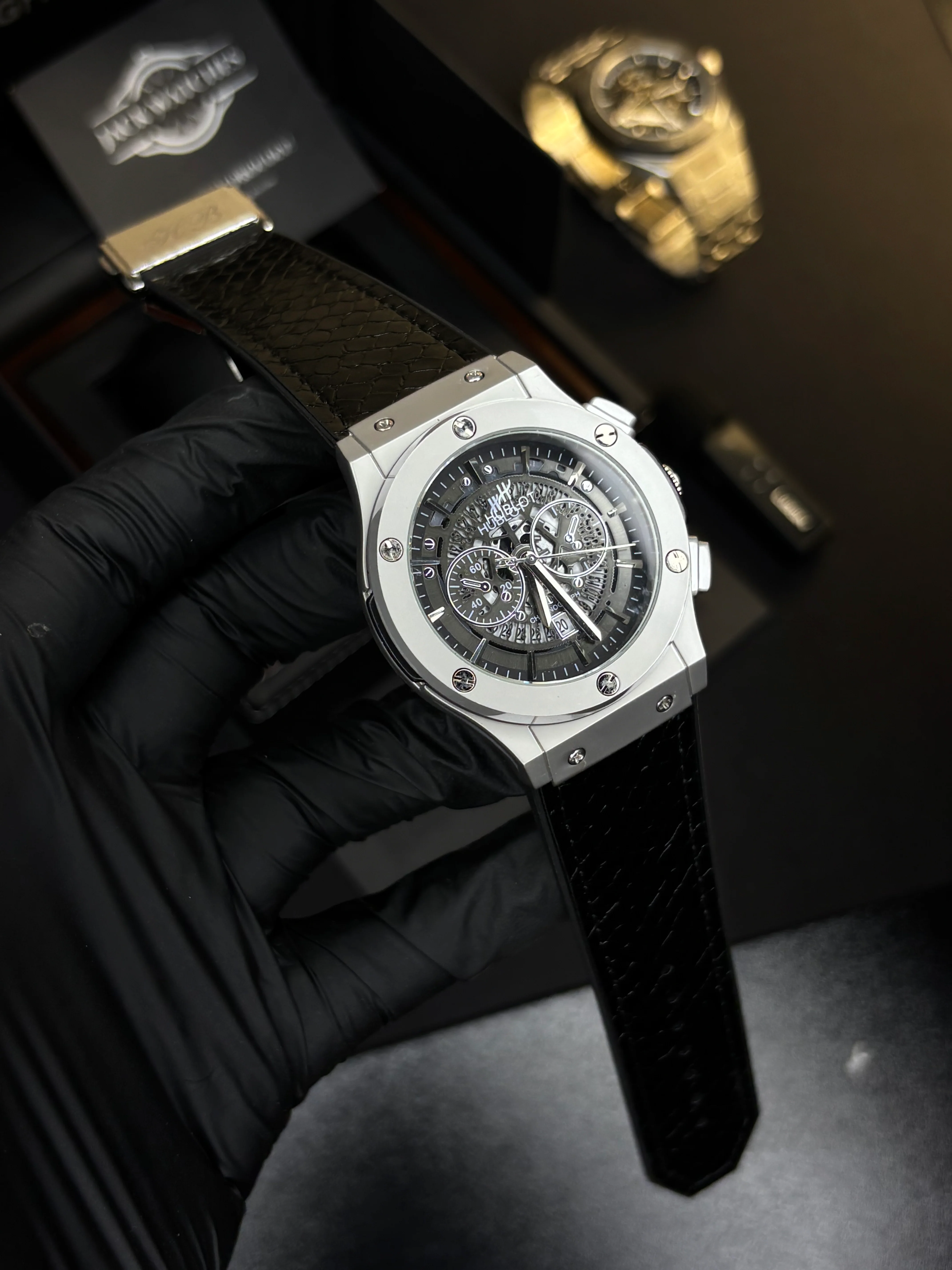 HB Classic Fusion - Snake Skin Leather Straps - Image 15