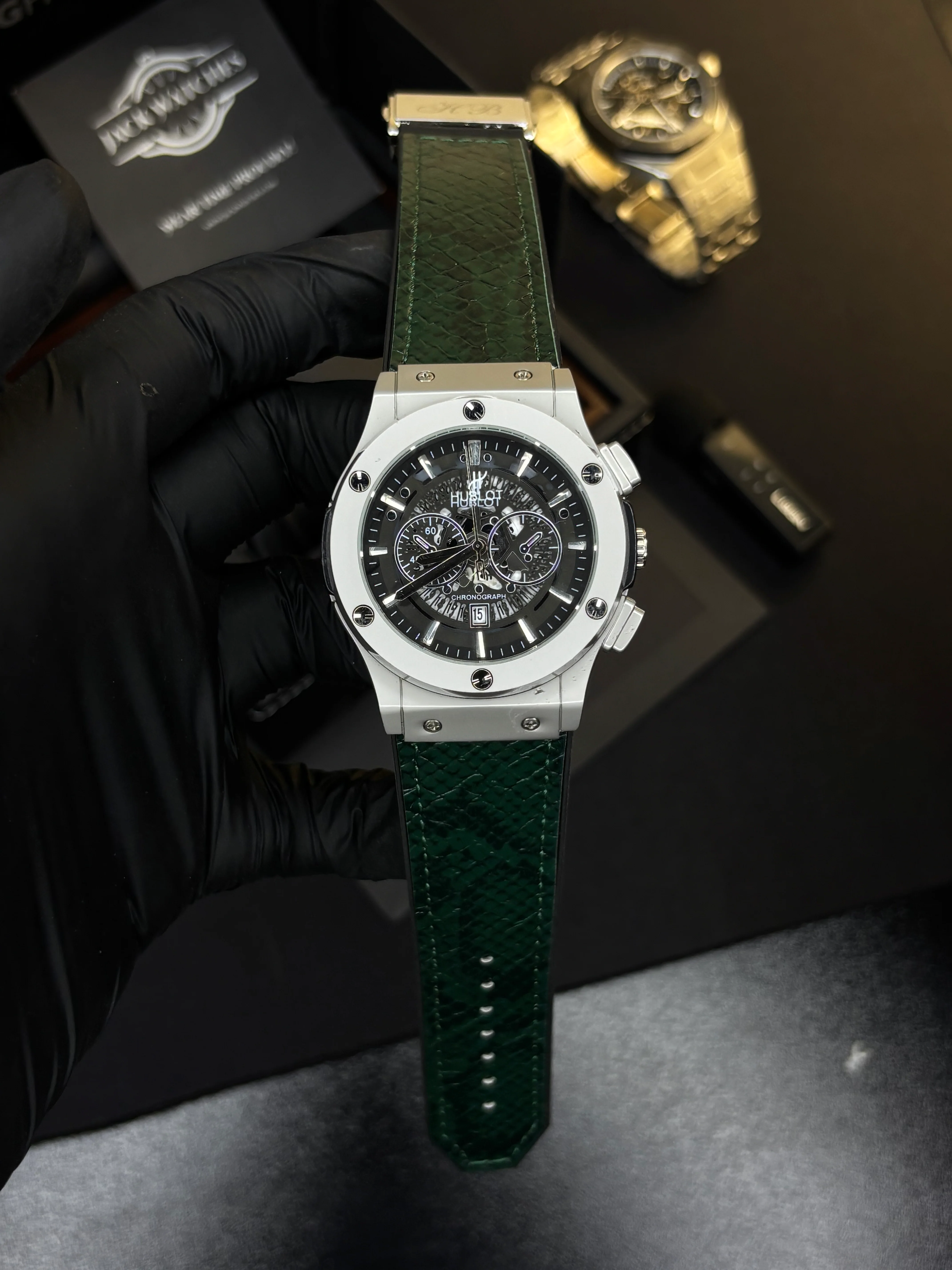 HB Classic Fusion - Snake Skin Leather Straps - Image 6
