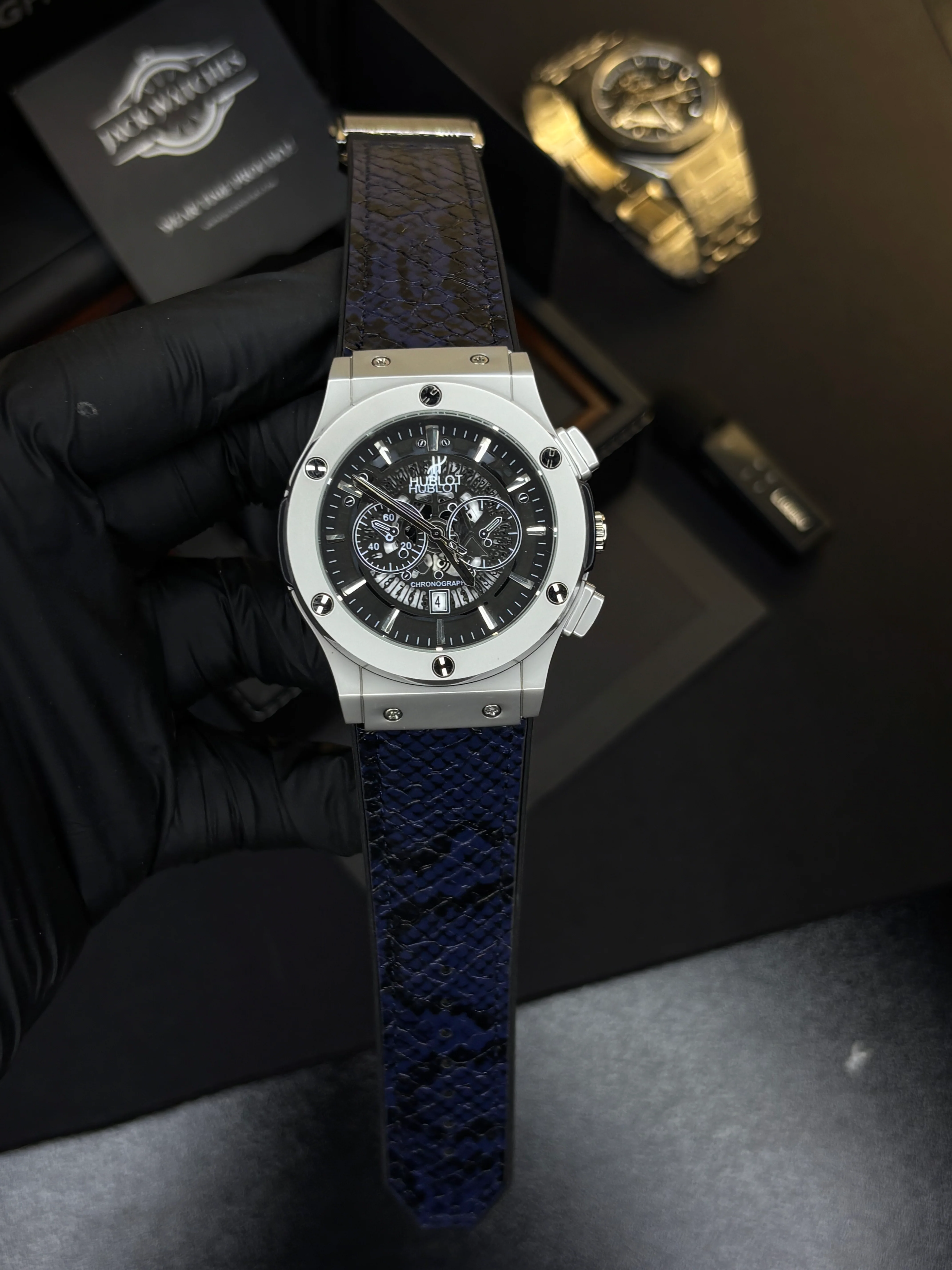 HB Classic Fusion - Snake Skin Leather Straps - Image 7