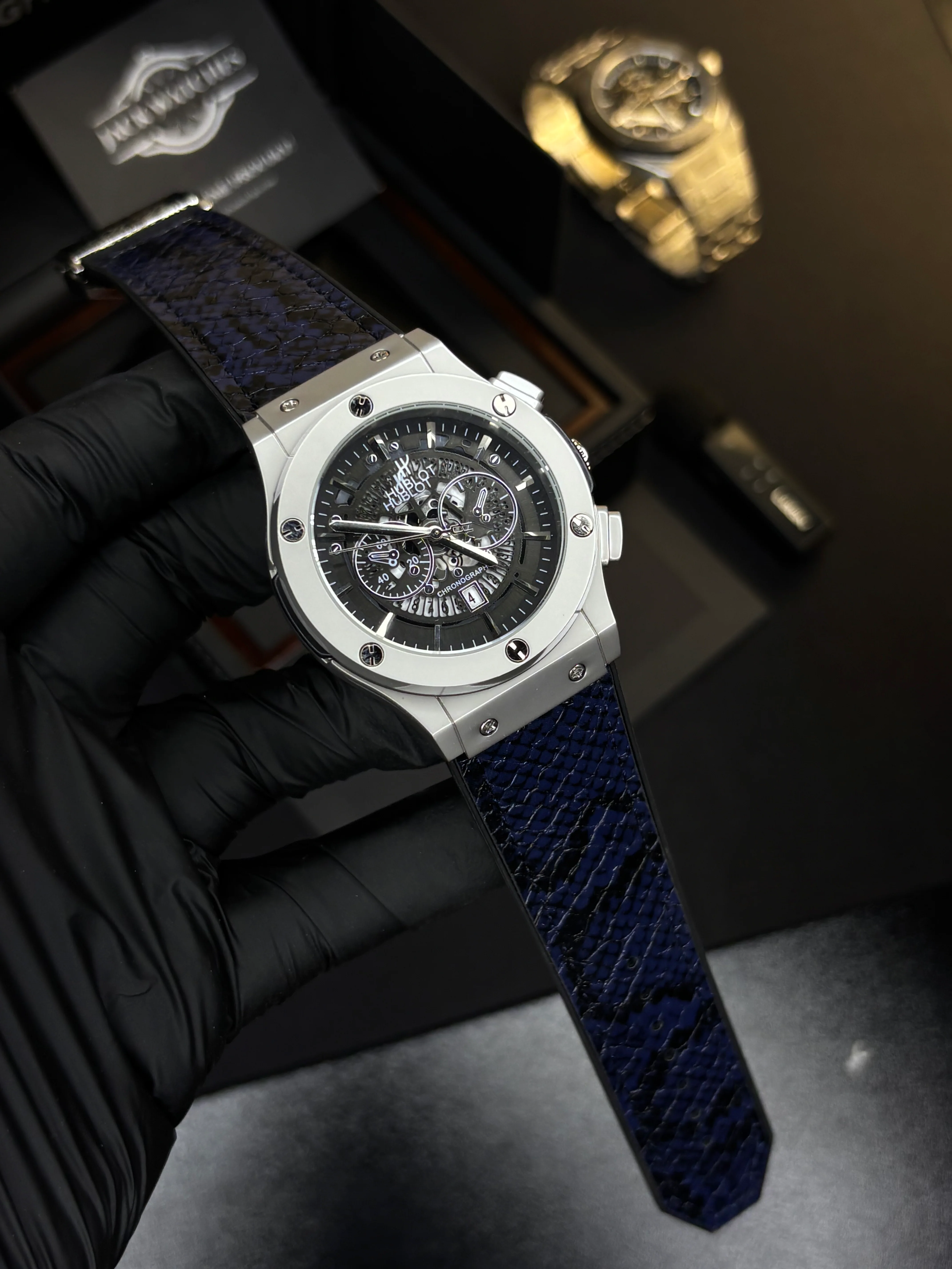 HB Classic Fusion - Snake Skin Leather Straps - Image 9
