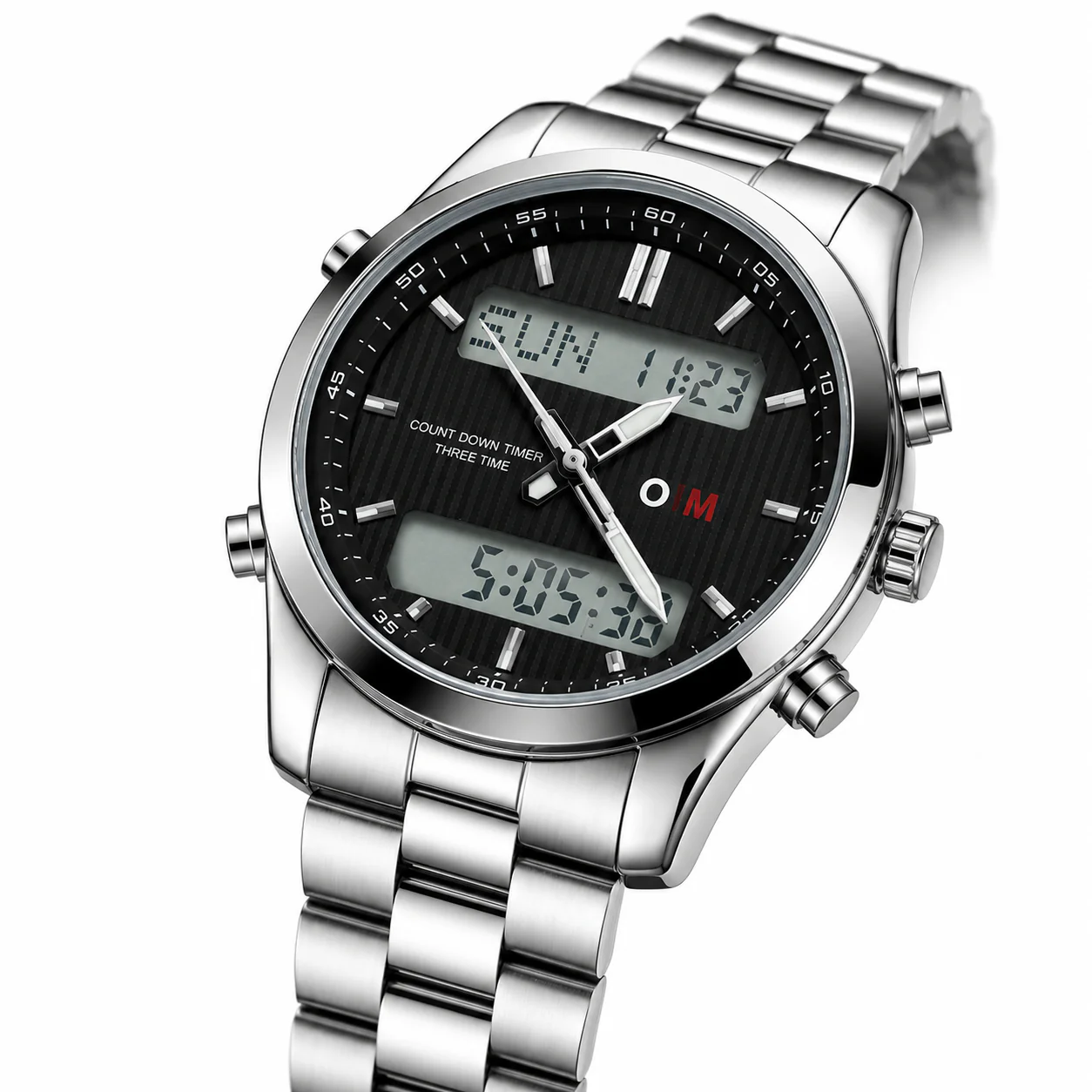 O&M Dual Time Watch