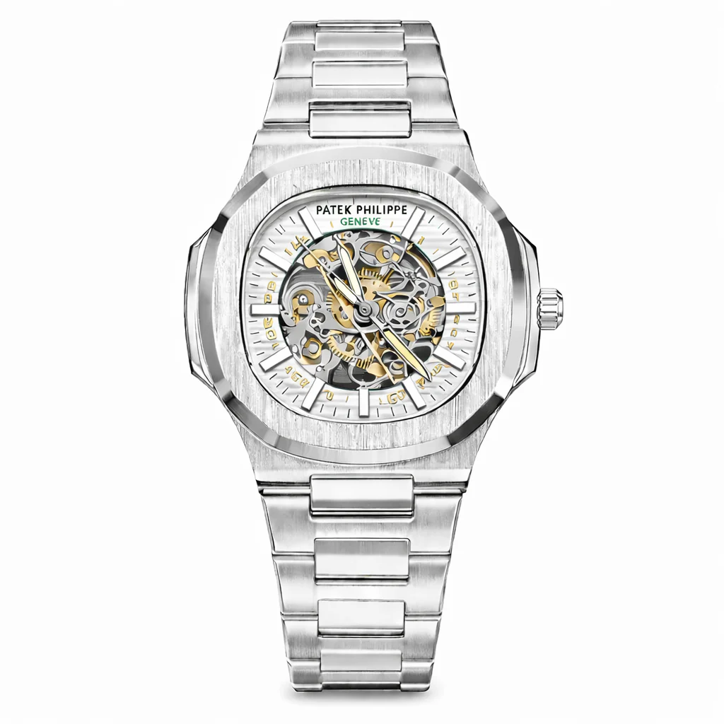 Patek Nautilus Fully Skeleton Automatic Watch - Image 4