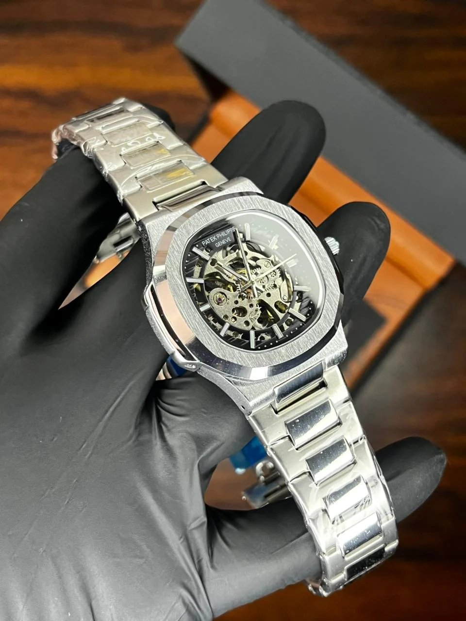 Patek Nautilus Fully Skeleton Automatic Watch - Image 5