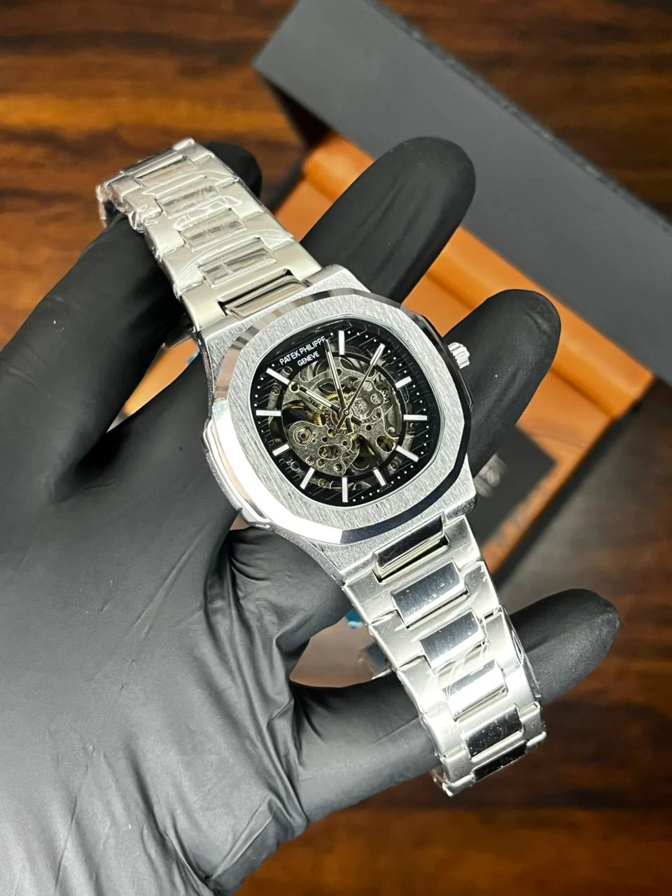 Patek Nautilus Fully Skeleton Automatic Watch - Image 8