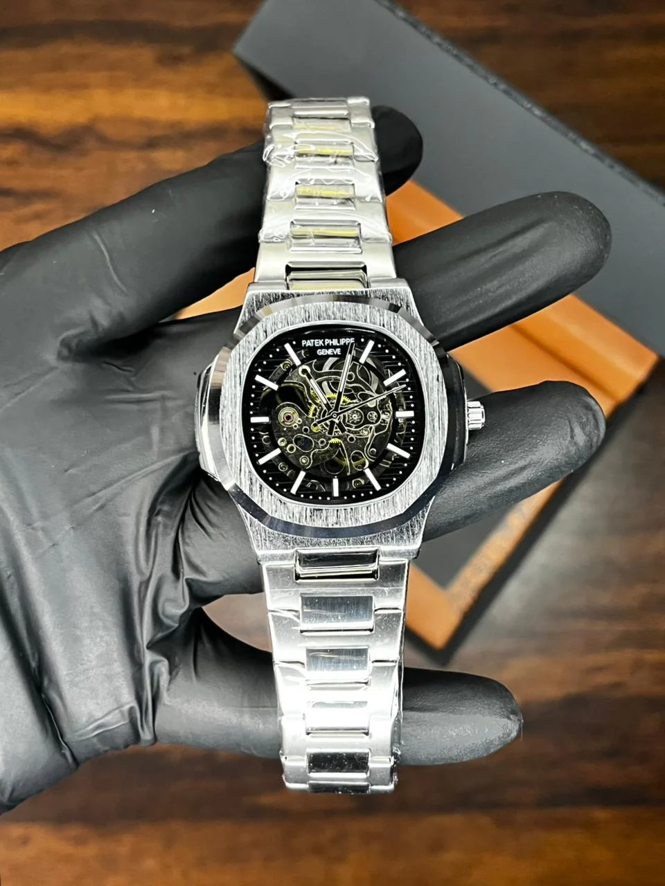 Patek Nautilus Fully Skeleton Automatic Watch - Image 9