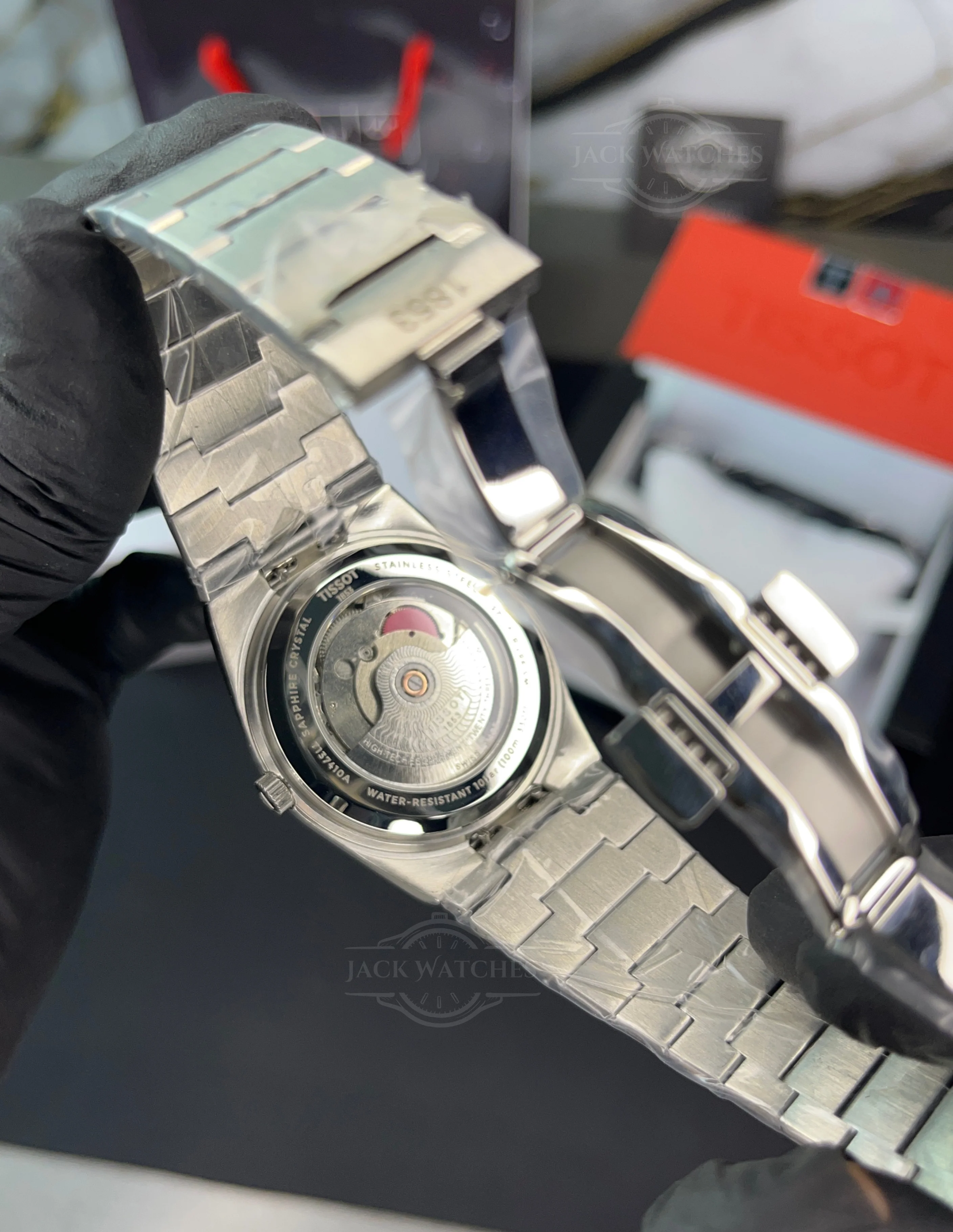 Tsot PRX 38mm Ice Green Waffle Dial Automatic - Image 8